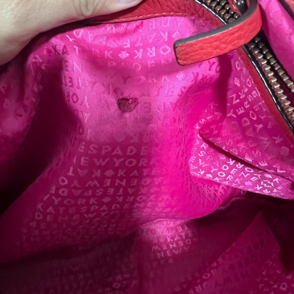 Kate Spade Astor Court Elena Red Quilted Leather Tote #WKRU1482 - Picture 6 of 7